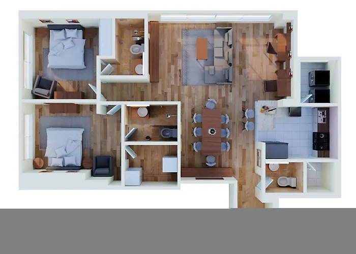 Appartement Capitalia Gym Parking Access Near Santa Fe Mall *